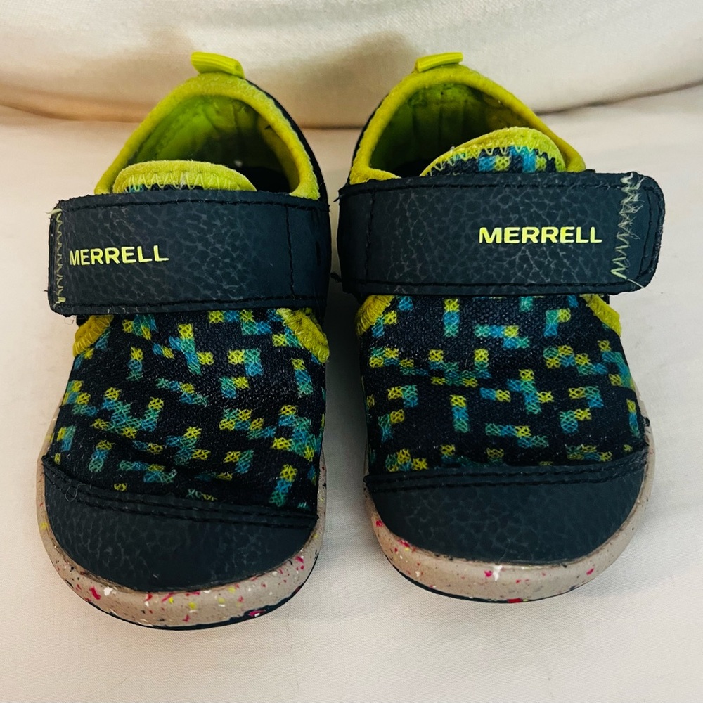 Merrell bare steps h20 sneaker (water shoe) toddler navy/multi US 6m EU 22